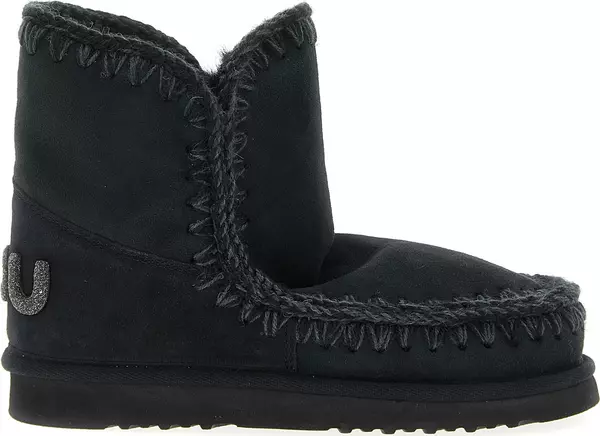 Black Lambskin Ankle Boots