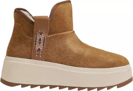 Brown Suede Leather Ankle Boots