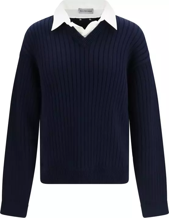Blue Cotton Sweatshirt