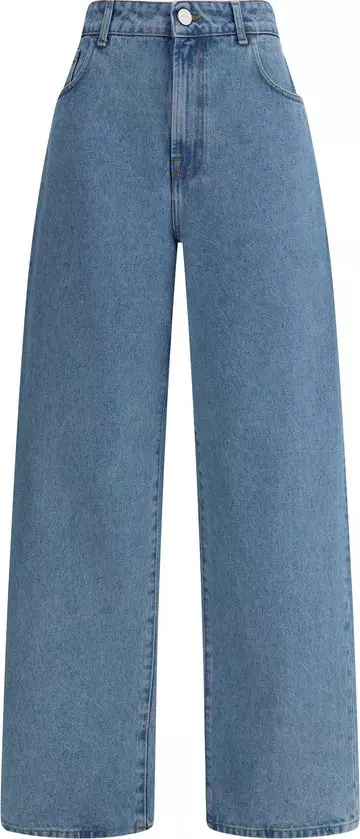 Blue Cotton Relaxed Fit Jeans
