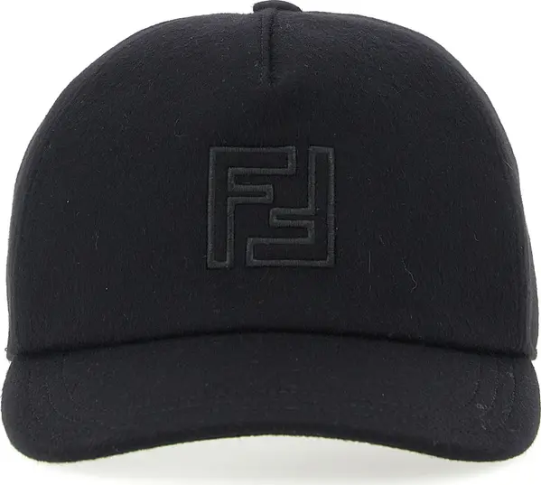 Black Wool Cap (Baseball Hat)