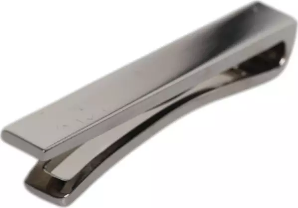 Black Tone Brass Logo Branded Tie Clip Bar