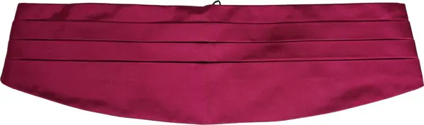 Burgundy 100% Silk Belt Waist Cummerbund