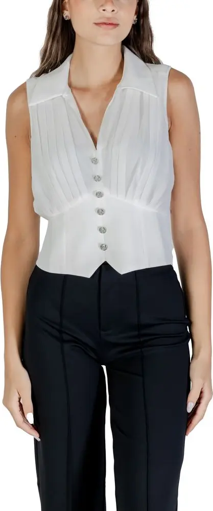 White Polyester Blouse