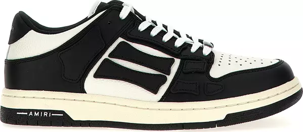 Bicolor Cowhide Low Top Sneakers