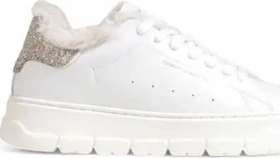White Leather Chunky Sneakers