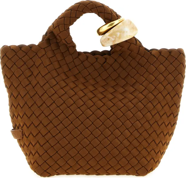 Brown Nylon Handbag