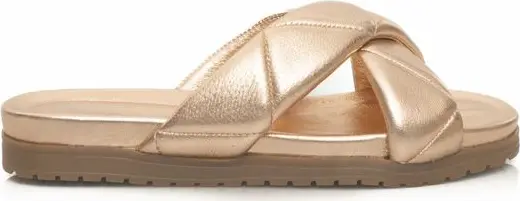 Beige Lambskin Women Sandal