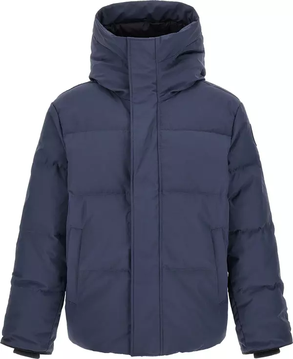 Blue Polyester Parka