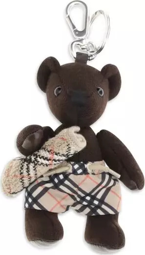 Brown Wool Oves Aries Keychain