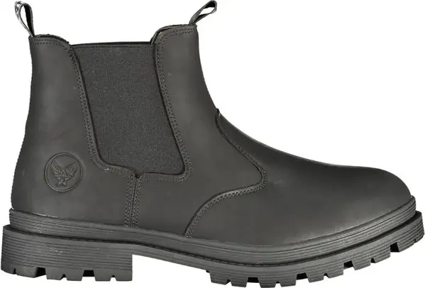 Nero Polyurethane Men's Ankle Boot