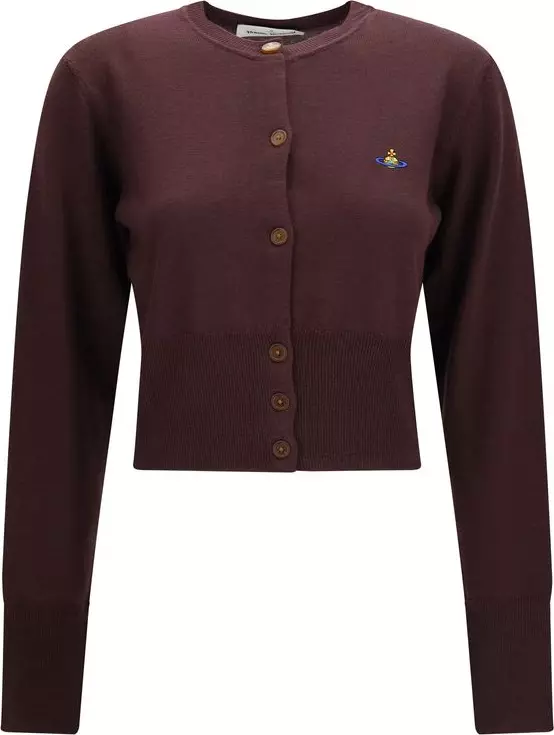 Purple Silk Cardigan