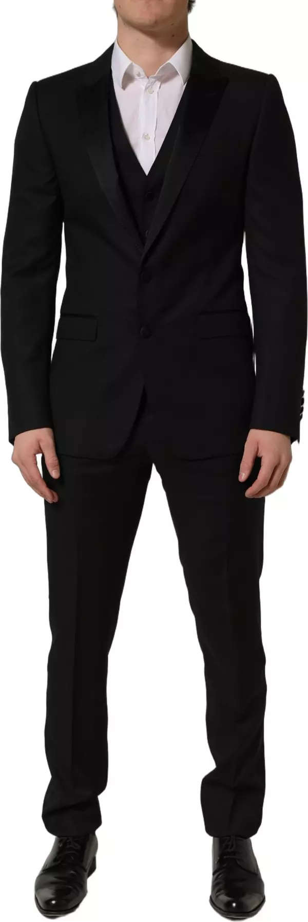 Dark Gray MARTINI Slim Fit Formal 3 Piece Suit