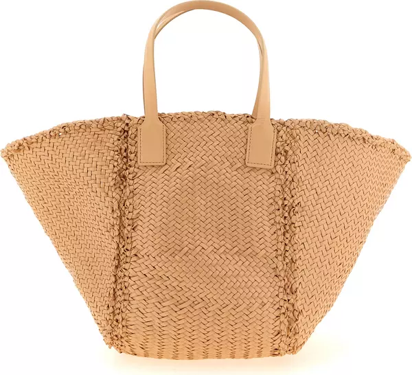 Beige Calfskin Handbag