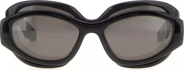 Black Polyamide Sunglasses