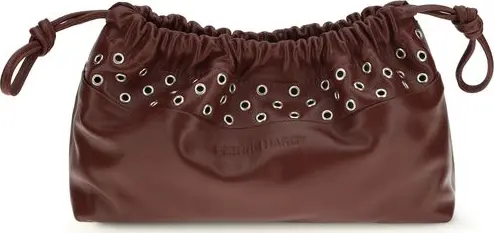 Bordeaux Calf Leather Bos Taurus Clutch Bag