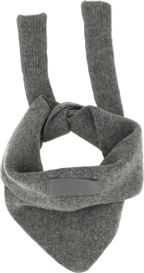 Gray Wool Scarf