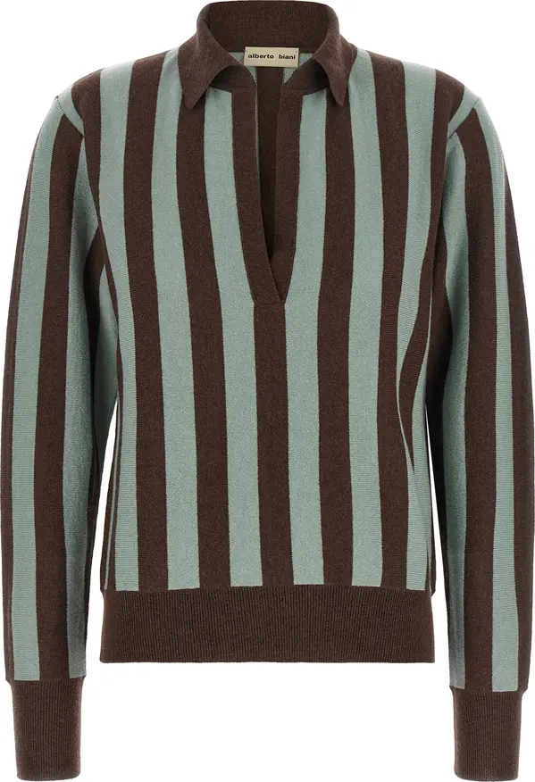 Multicolor Cashmere Polo Shirt