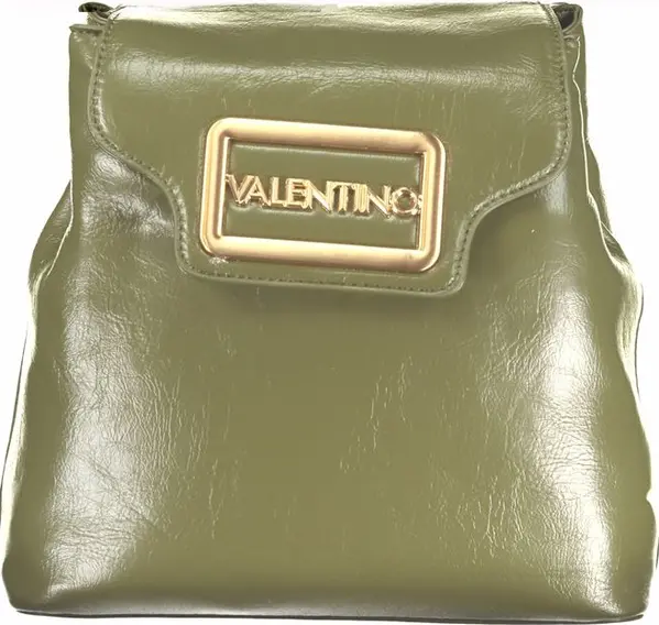 Green Polyurethane Women's Backpack