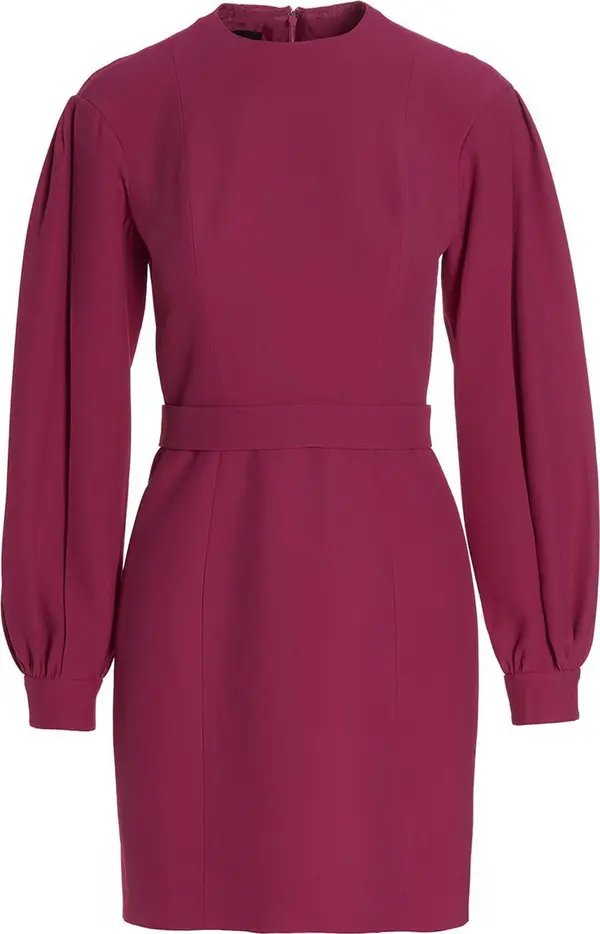 Fuchsia Viscose Short Dress