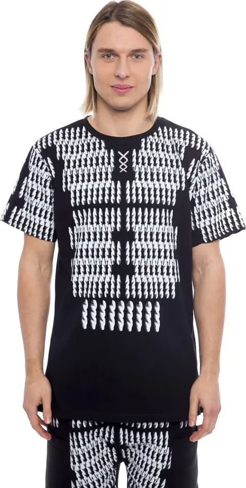 Black Cotton Men T-Shirt