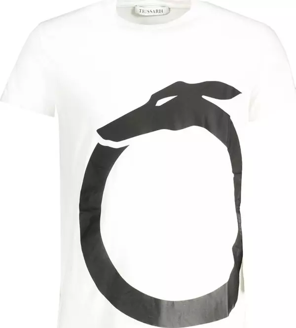 White Cotton Men's T-Shirt