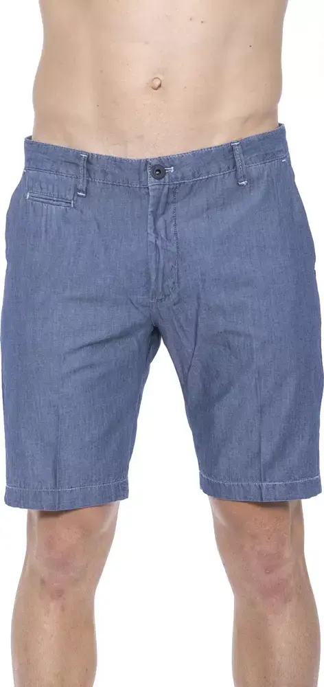 Blue Cotton Shorts