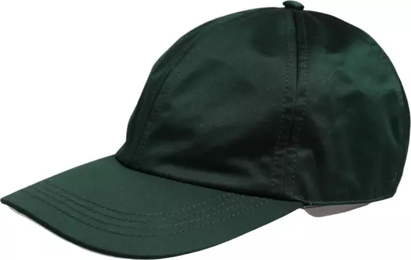Men Deep Green Cotton Baseball Cap 6 Panels Hat