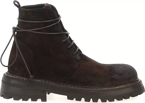 Brown Cotton Chelsea Boots