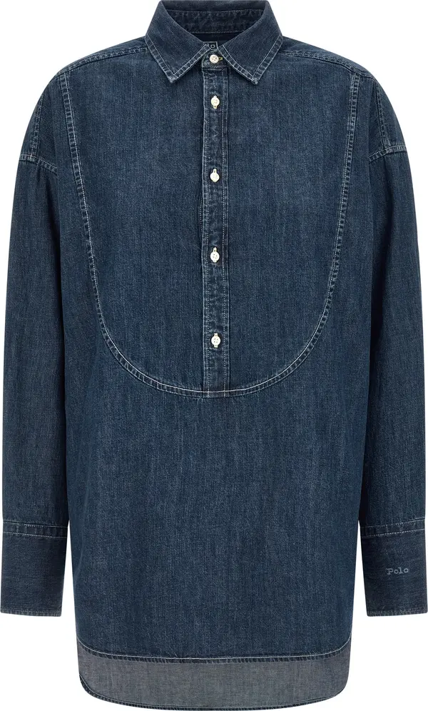 Blue Cotton Blouse
