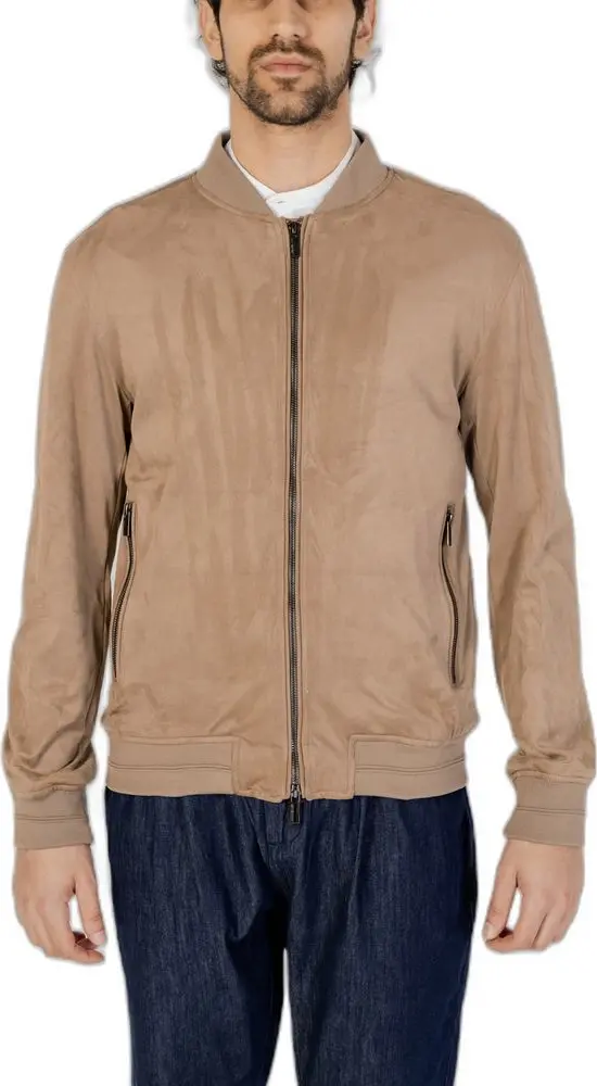 Brown Polyester Bomber