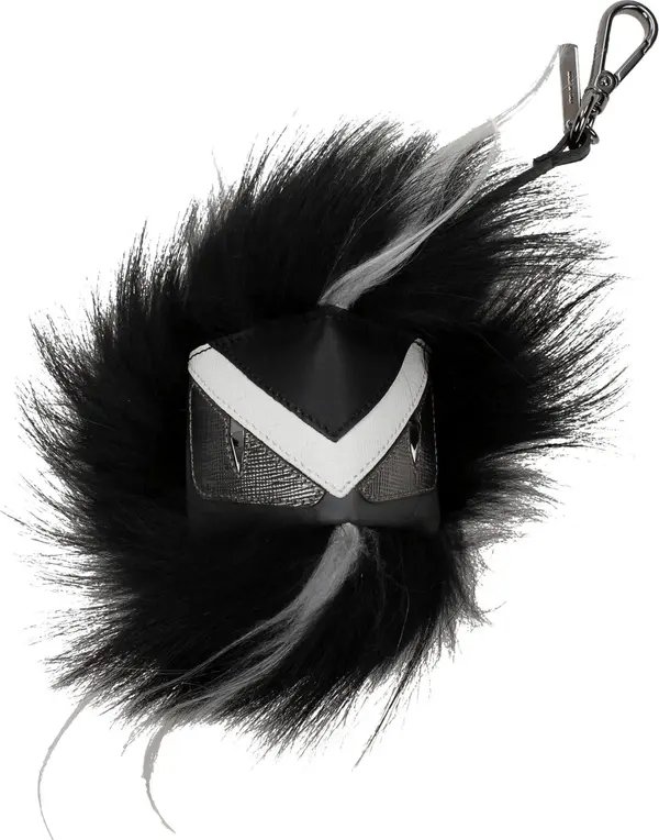 Black Leather Keychain