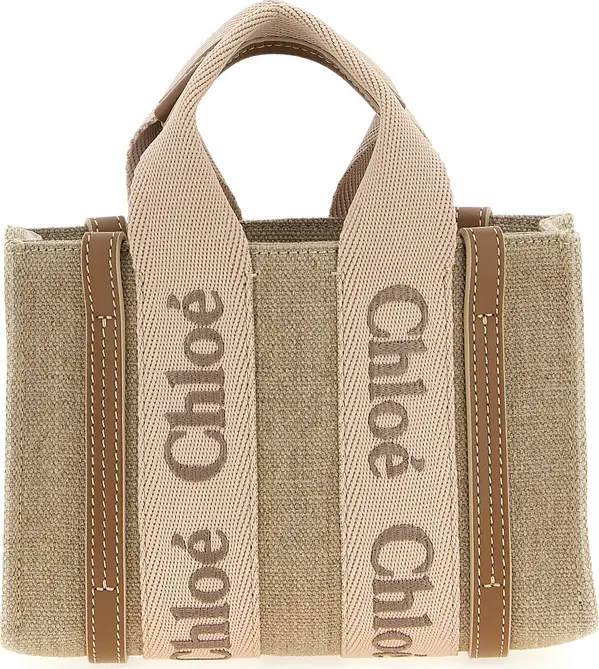Multicolor Linen Handbag