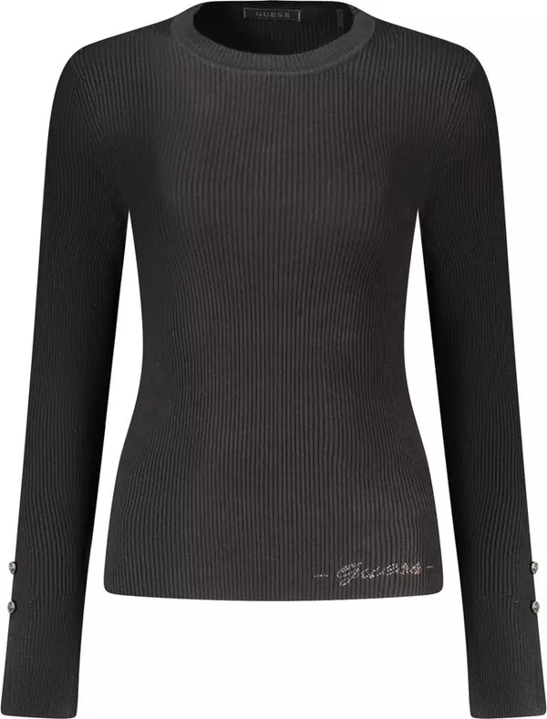 Black Viscose Women's Sweater