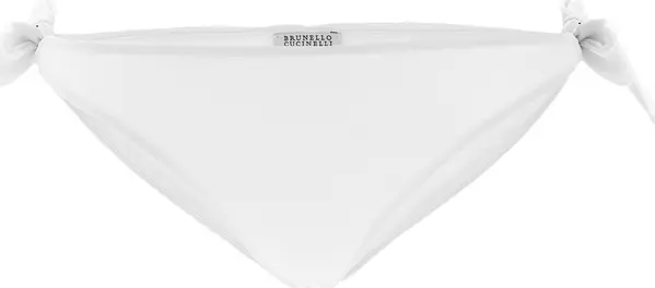 White Polyamide Swim Briefs