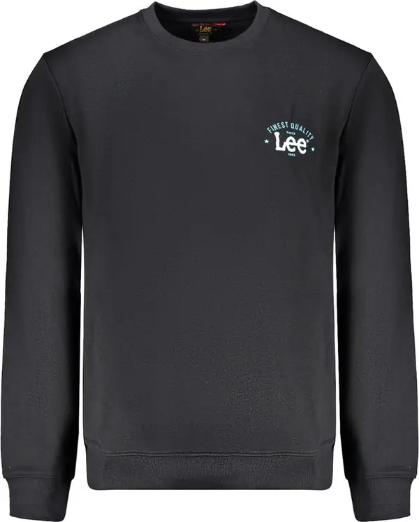 Black Cotton Men's Sweatshirt