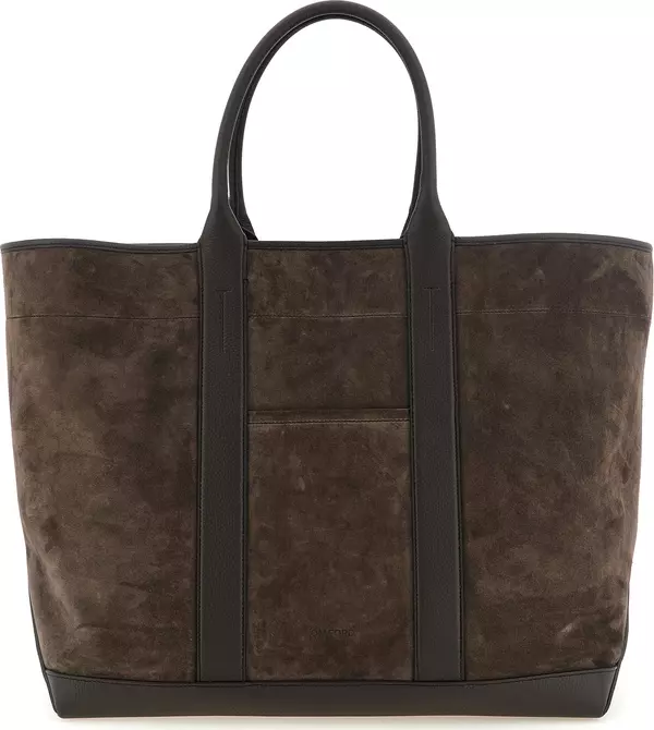 Brown Calfskin Tote Bag