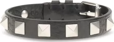 Black Calf Leather Bos Taurus Bracelet