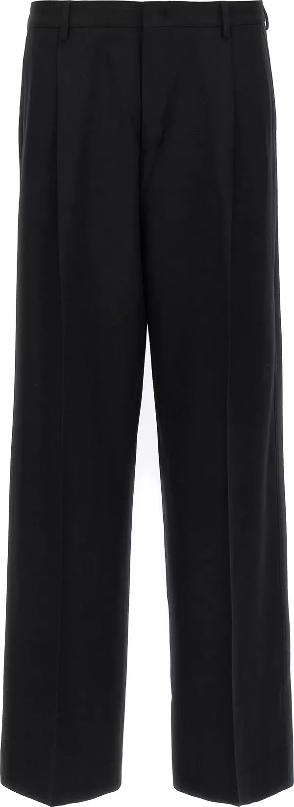 Black Virgin Wool Dress Pants