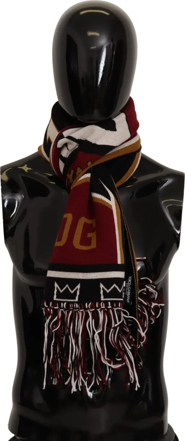 Multicolor Wool Knit DG King Shawl Wrap Scarf