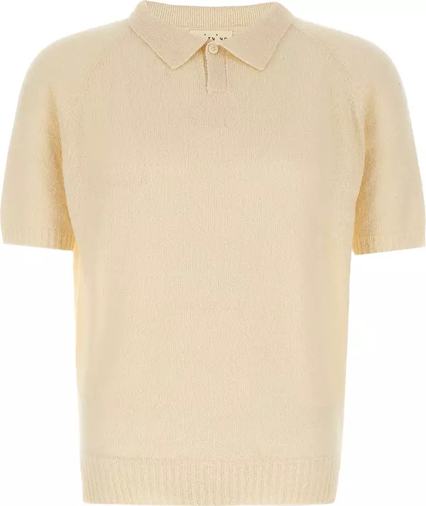 White Cotton Polo Shirt