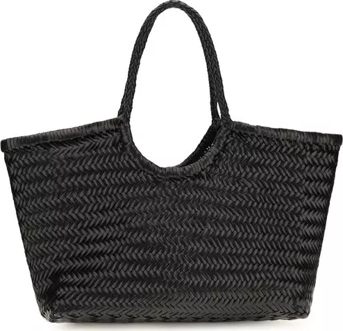 Black Calf Leather Bos Taurus Handbag