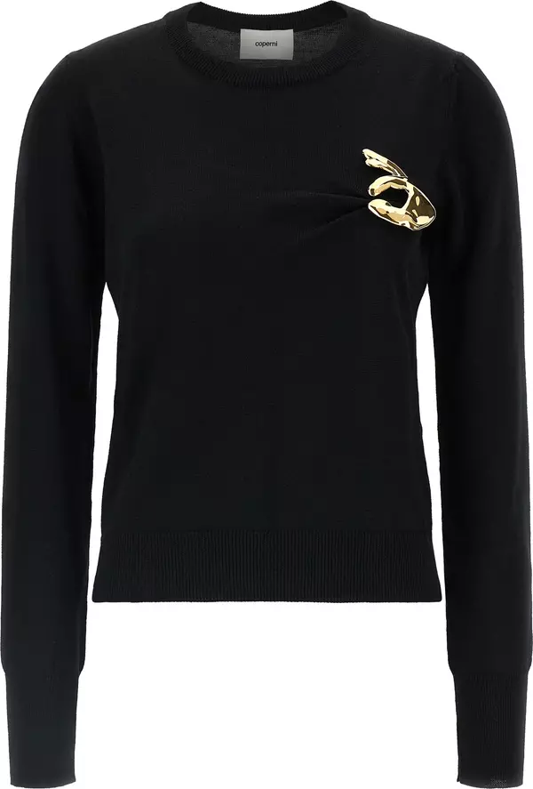 Black Virgin Wool Cardigan