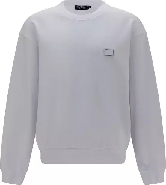 White Cotton Sweatshirt
