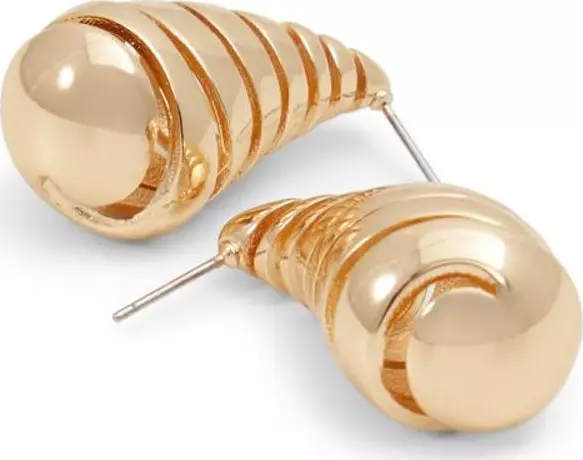Gold Elastane Earrings
