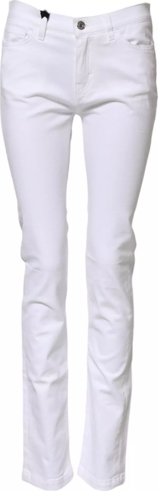 White GRACE Mid Waisted Skinny Denim Jeans