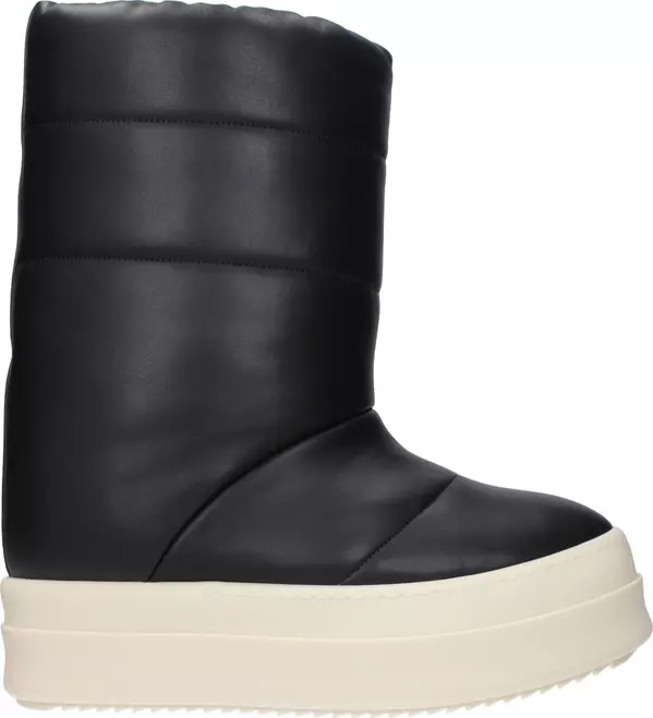 Black Leather Ankle Boots