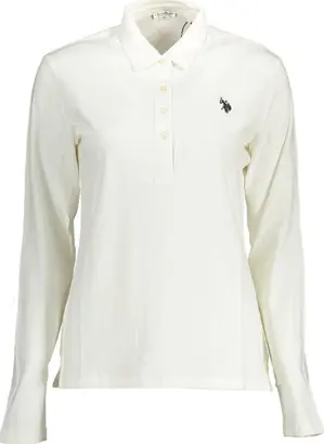 White Cotton Polo Shirt