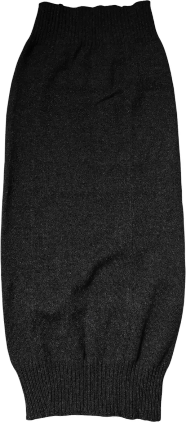 Black Cashmere Knitted Neck Warmer Foulard Scarf