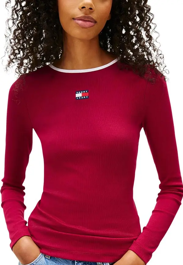 Bordeaux Recycled Cotton Long Sleeve T-Shirt